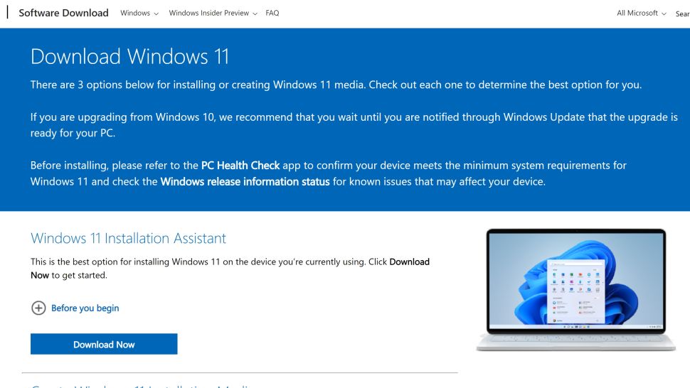 Nơi tải Windows 11